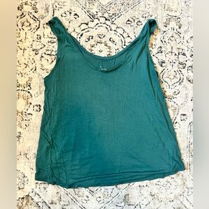 a new day Teal Scoop Neck Tank Top